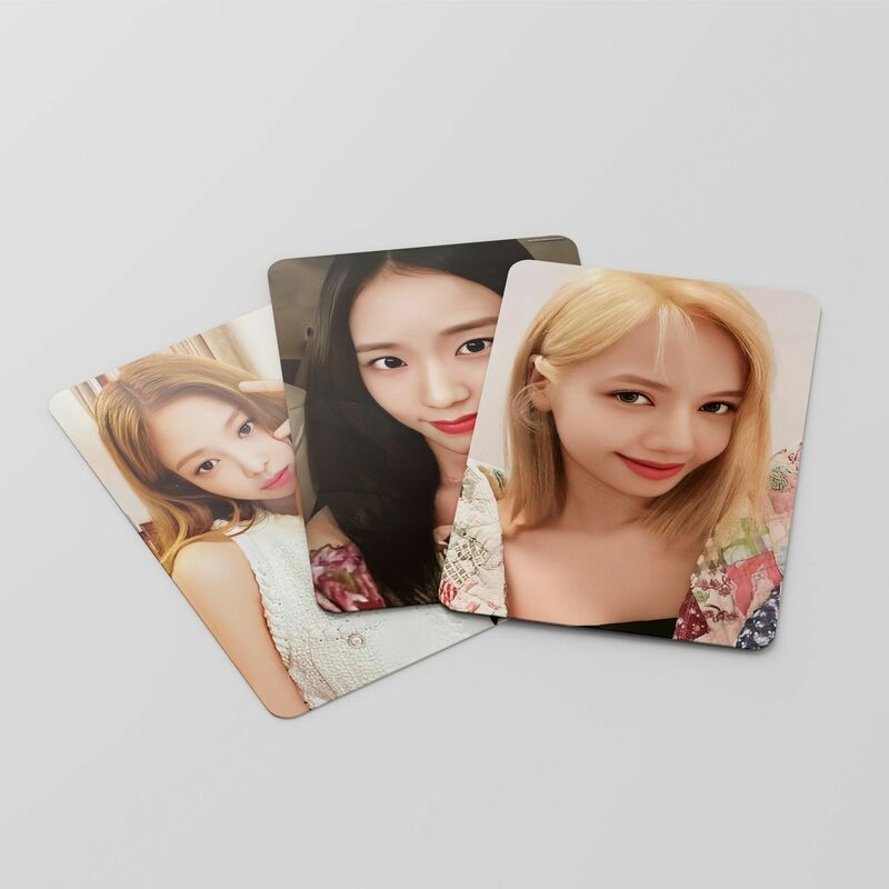 55 sztuk/zestaw Kpop Girl Group czarna dwa razy różowa Kep1er Iu karty Lomo nowy Album fotograficzny urodzony fotokarta zakładki K-pop prezent dla fanów