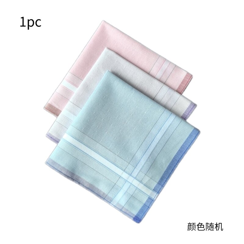 Pocket Handkerchief for Wedding Party Plaids Hankies for Dad Grandfather