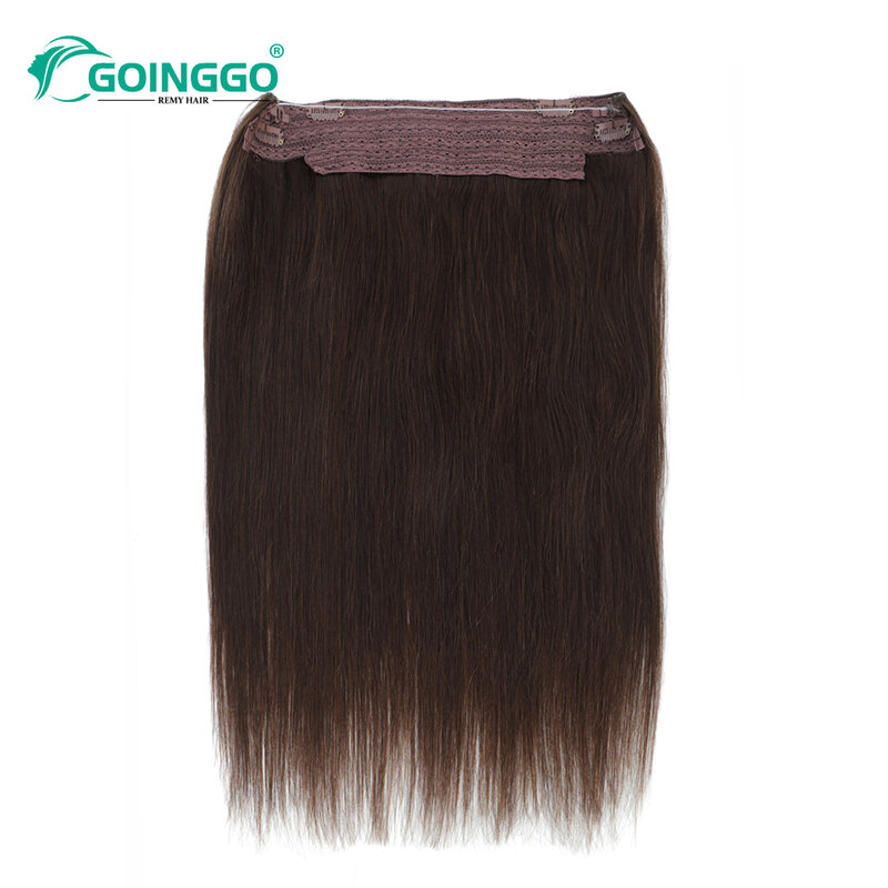 Hidden Wire Clip In Hair Highlight Brown Real Remy Halo Hair Extension Human Hair Fish Line Hair Extensions Human Hair Sample