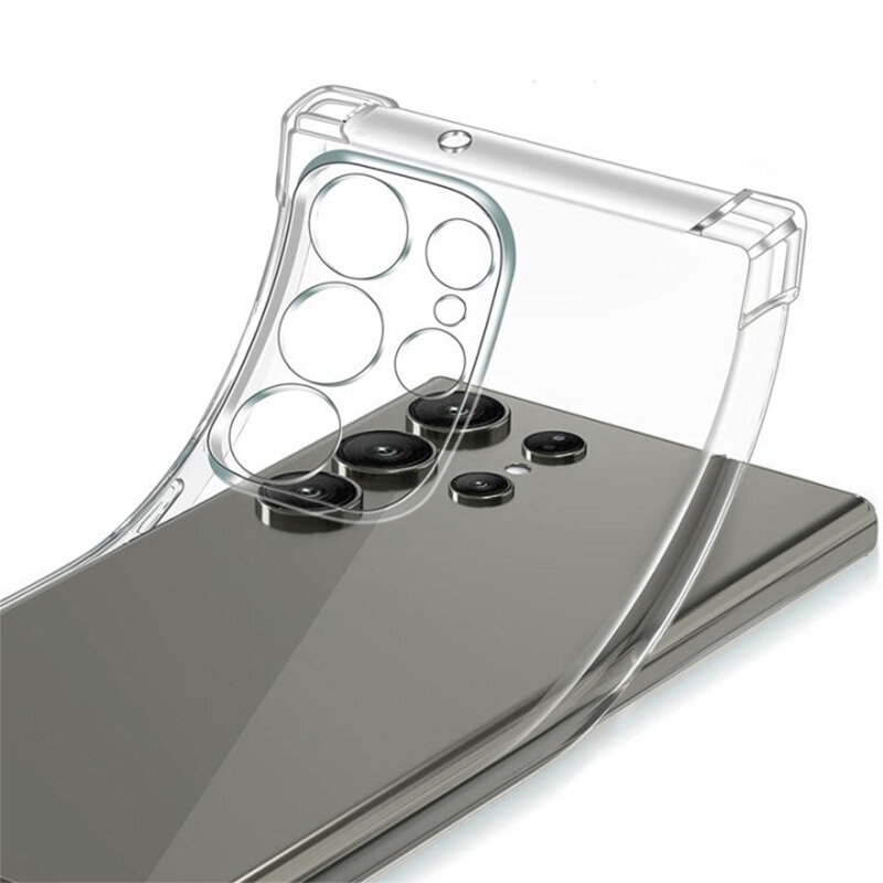 Clear Case Voor Samsung Galaxy S24 S23 S22 S21 Plus Ultra Schokbestendig Hoesje A54 A34 A14 A04 A04 A53 A33 A23 A13 A52 A32 A22 A12 Cover