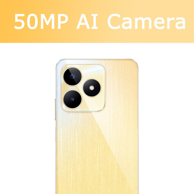 REALME-Smartphone C53 SUPERVOOC Charge, 33W, grand écran 6.74 "90Hz, caméra AI 50MP, batterie 5000mAh, design ultra fin 7.49mm, 8 Go + 256 Go