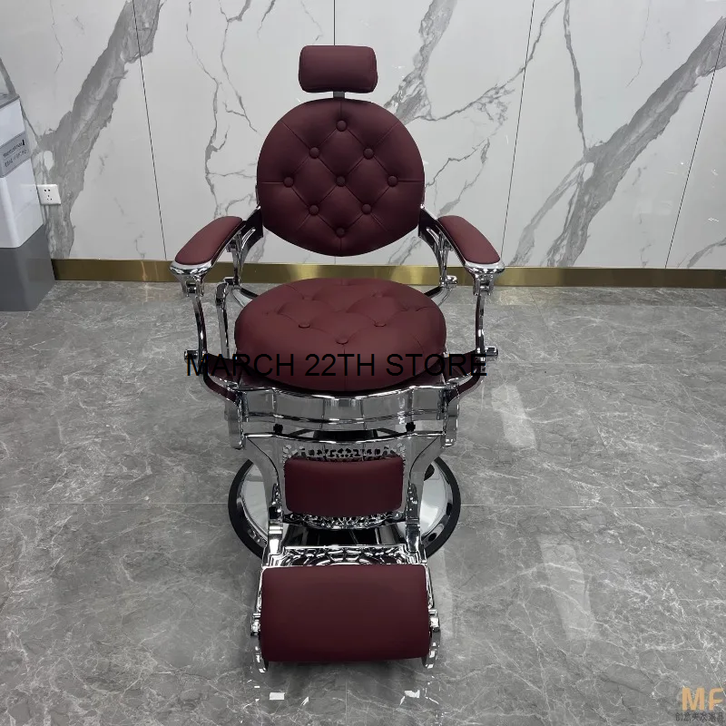Salon Put Down Barber Chair Oil-head Special Beauty Barber Chair reclinabile Dyeing Shaving Salon Silla De Barbero Spa Furniture