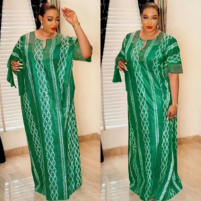 Vestido de luxo muçulmano africano para mulheres, Abayas, Dubai Caftan, vestidos de casamento marocain, Boubou Robe, Djellaba feminino, moda, 2024