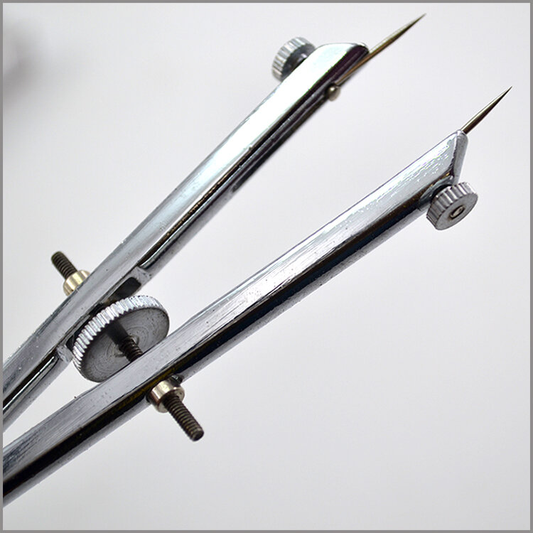 Profissional Primavera Protractior Compasses, Metal Engenharia Desenho Prova Prova, Aço Inoxidável, 2030