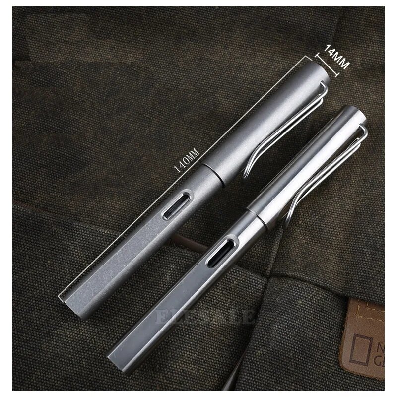 2-In-1 Fountain Ink Pen High Quality Titanium TC4 Tactical Pen Self Defense Business Pen EDC Tool Gift Dropshipping
