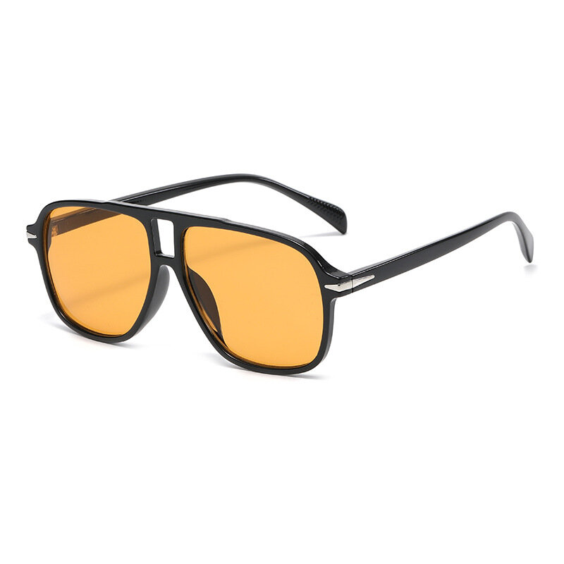 Poilt vintage óculos de sol marca designer alta qualidade tendência das senhoras dos homens luxo óculos de sol oversized populares sombra uv400