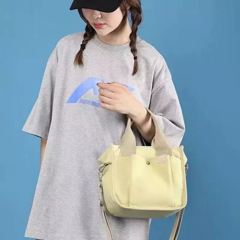 TOUB037 женские сумки через плечо, холщовая однотонная Повседневная Сумка-тоут, сумка-мессенджер, простая брендовая дизайнерская сумка на плечо