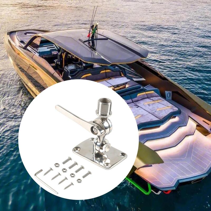 Marine VHF Antenna Mount Replaces Heavy Duty Include Installation Accessories Screws Spare Parts Hardware 316 Stainless Steel