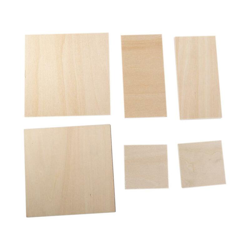 Hojas de madera contrachapada DIY, modelo de madera, tablero de madera contrachapada, tilo, modelo de aviación, hoja de tablero de capa, madera rectangular