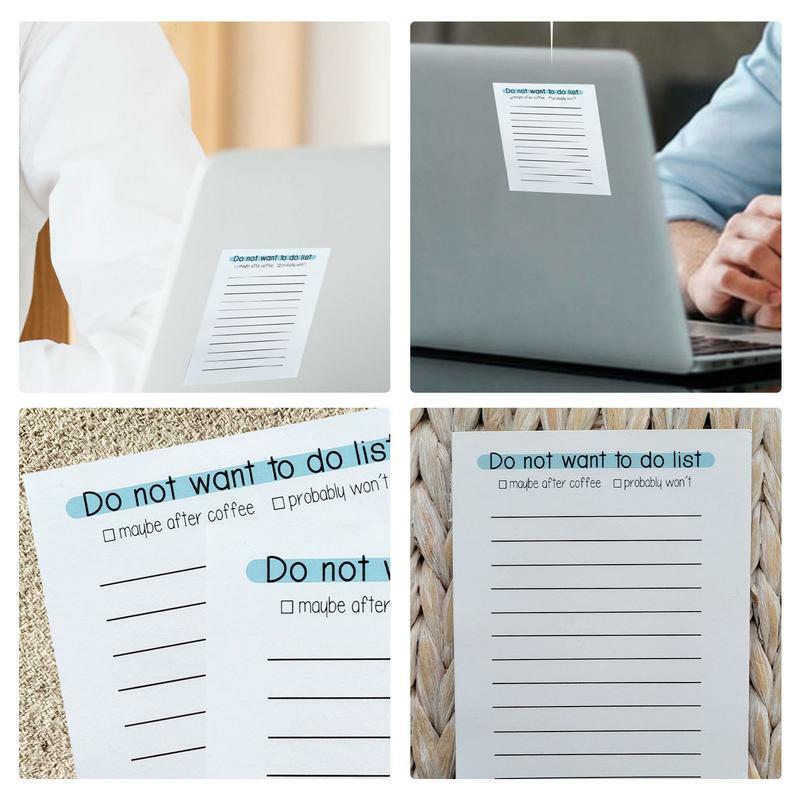 New Daily to Do List Notepad 50 Sheets Daily Planner Checklist Memo Writing Pad for Work Grocery Lists Reminders Cute Notepads