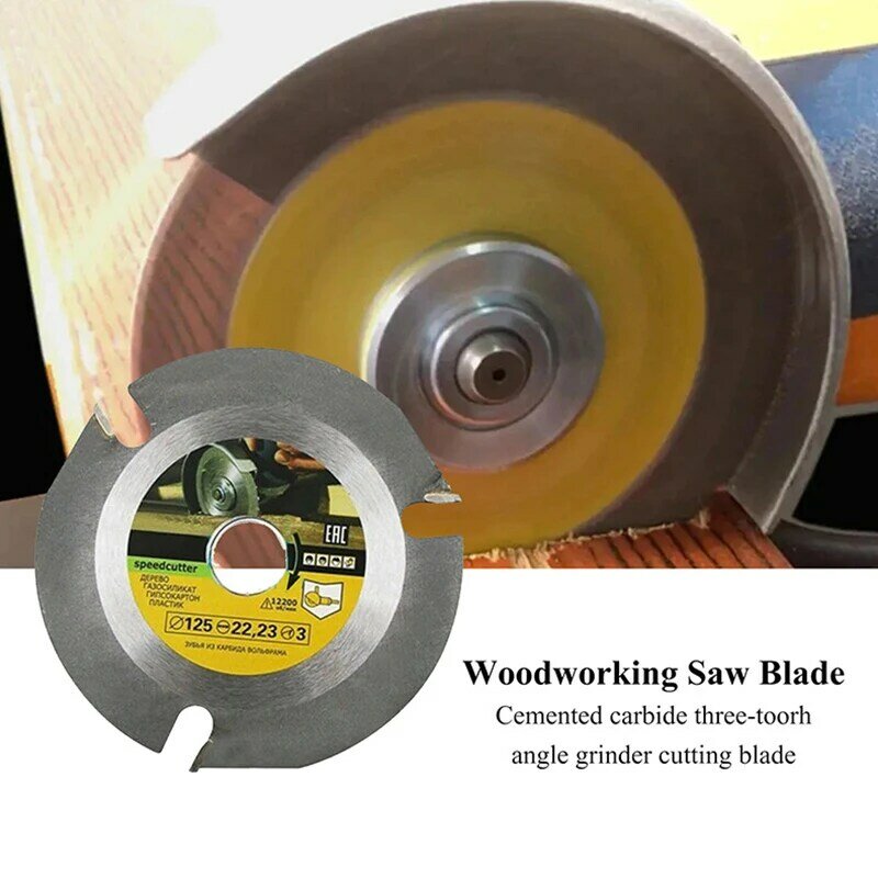 Hoja de sierra Circular de 125mm, disco de corte de madera con punta de carburo cementado, 3/6 dientes, accesorios para carpintería