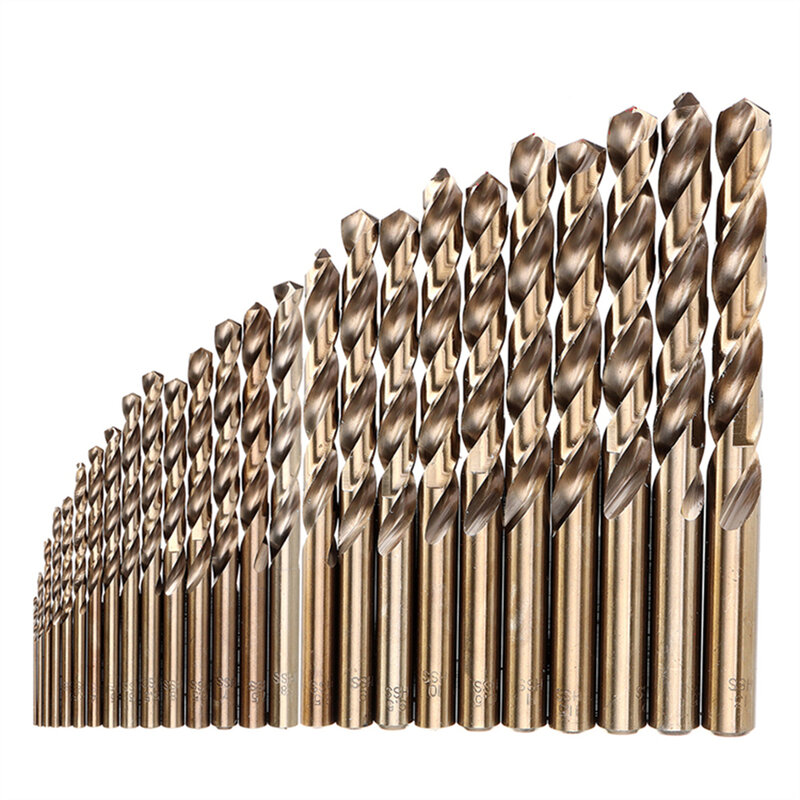 M35 Cobalt Twist Drill Bit Set Of Drills For Metal Hole Punch HSS Titanium Coated Hard Carbide Drilling Woodworking Tools Bits