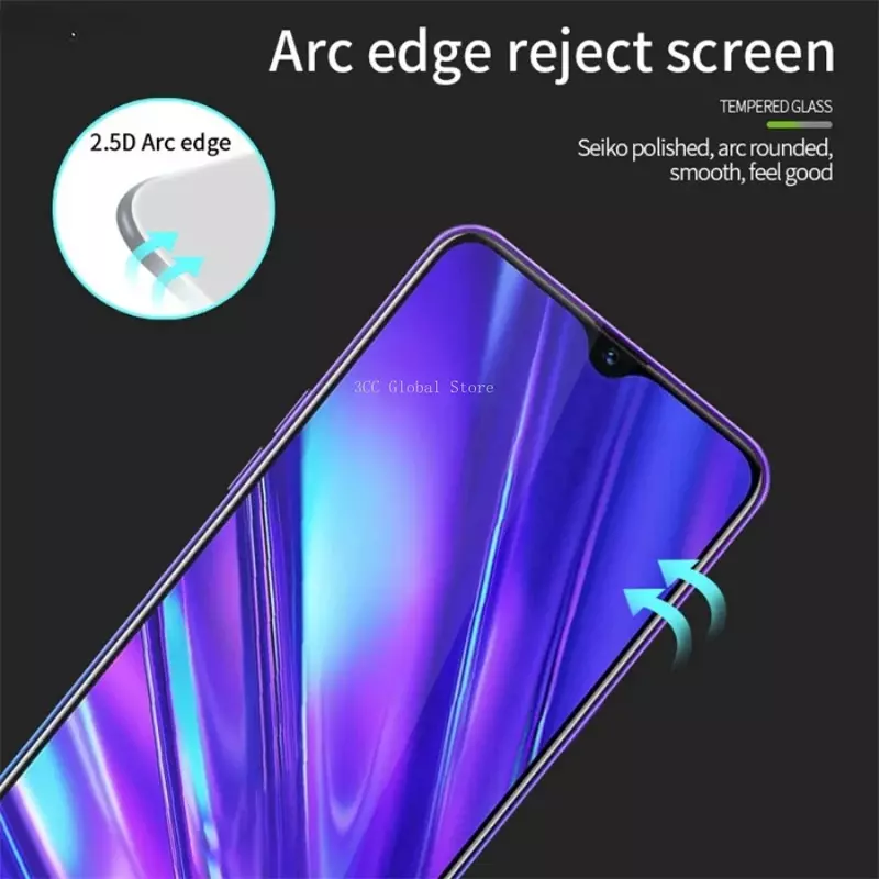 1+1 Screen Protector for OPPO A12 A52 A72 A91 A92 A12e A3S A5S A31 A5 A9 2020 Tempered Glass Film with Camera Lens Protective