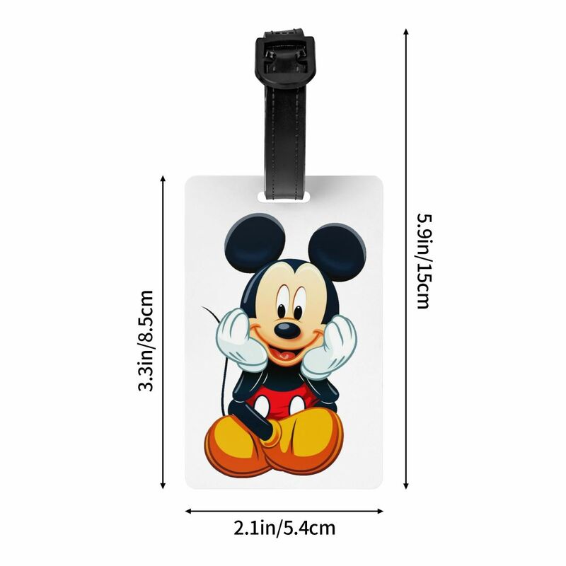 Benutzer definierte Mickey Mouse Gepäck anhänger Koffer Gepäck Privatsphäre Abdeckung ID-Etikett