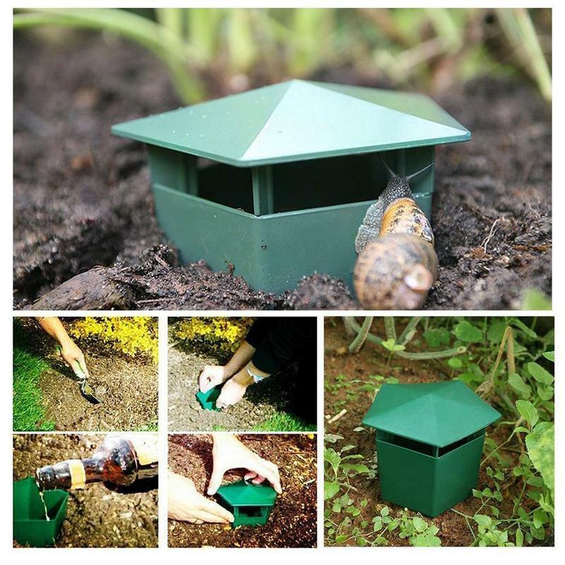 4 Pieces Beer Snail Traps Eco-Friendly To Catch Slugs Snails Catcher, Safe For Kids And Pets