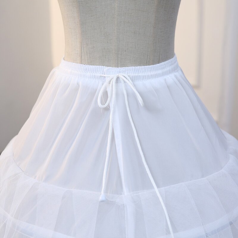 Женское свадебное платье, белое платье с 4 кольцами, Нижняя юбка в стиле кринолина, свадебные аксессуары