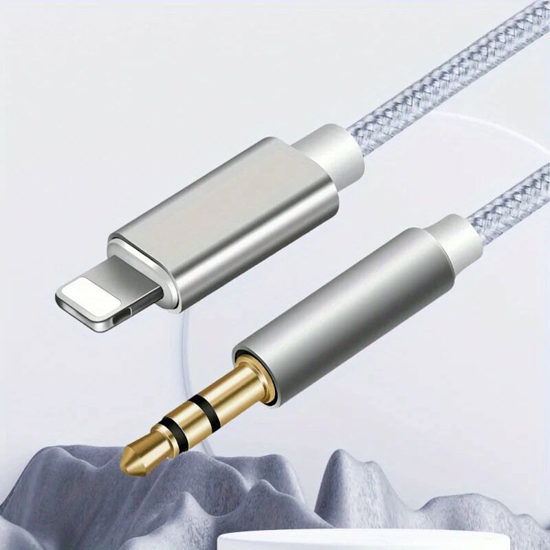 Kabel Audio Aux Splitter z głowicą do 3.5mm, Adapter głośnika samochodowego dla IPhone 14 13 12 11 Pro dla IOS 14 powyżej
