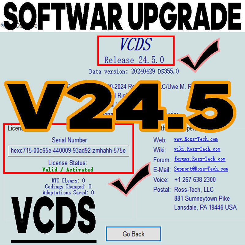 Aggiornamento SOFTWARE VCDS VAG COM OBD2 Scanner VAG HEX V2 interfaccia USB per VW AUDI Skoda Seat Unlimited VINs Atmega162 multilingue