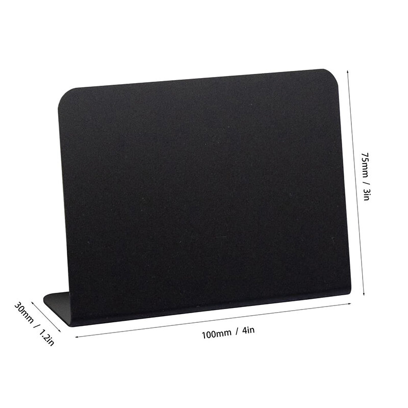 ベースのカードに署名するミニ黒板、ラベリングコーヒーショップ用のハンドヘルドメニュー黒板ベーカリーテーブルトップ、名前タグ、5個