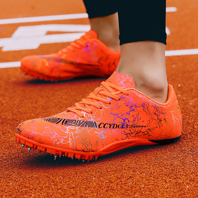 2022 uomo Track Field Sprint scarpe donna Spikes Sneakers atleta leggero Running Training Racing Spike scarpe sportive taglia 35-45