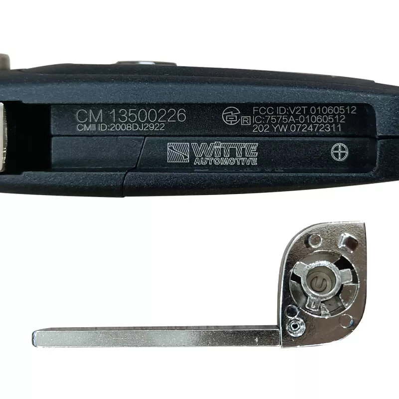 CN014005 na rynku wtórnym klucz zdalny z dwoma przyciskami dla Chevrolet Aveo Cruze Orlando klucz składany Uncut Blade z 433MHz ID46 układu