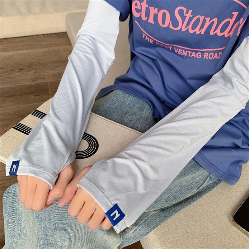 1~10PAIRS Outdoor Sports Sleeve Summer Riding Ice Sleeve Cycling Sleeve 3 Colors 1 Pair Sunscreen Arm Sleeve Arm Protection