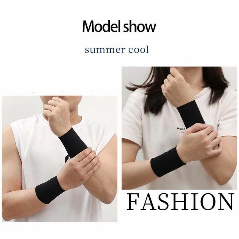 Summer Unisex Wrist Set Breathable Sweat-absorbent Sports Yoga Basketball Cover Scar Tattoo Wristband