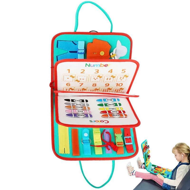 Papan Cerita kain untuk balita prasekolah papan aktivitas papan mengembangkan keterampilan hidup praktis mainan pembelajaran Montessori