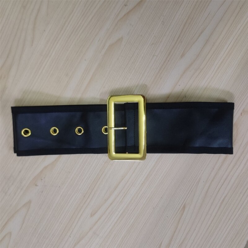 Cinturón cintura Santa Cosplay para adultos con hebilla ajustable cinturón resistente desgaste
