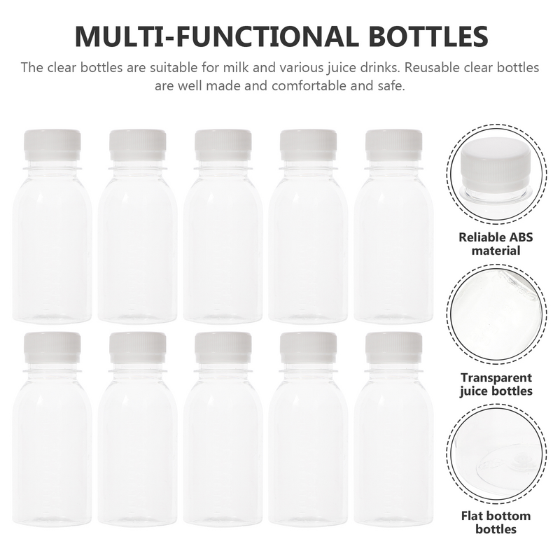 Beverage Juice Bottles Portable Water Empty Juice Bottles Drinking Empty Juice Bottles Transparent Water