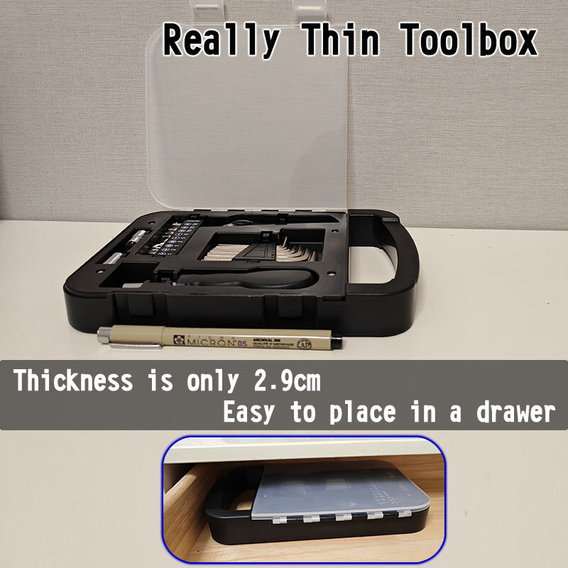 กล่องเครื่องมือ22 in 1ในบ้านกล่องเครื่องมืออเนกประสงค์ในครัวเรือนชุดชุดกดสิวไขควงบิต HEX กุญแจมีดซ็อกเก็ต toohm YG317-2