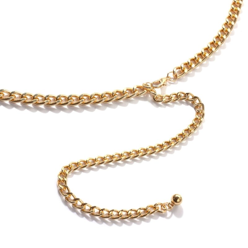 Łańcuszek na brzuch cienka sukienka ozdobny pasek łańcuszki na talię dla kobiet seksowne srebrne złoto Drop Shipping