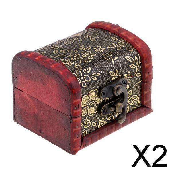 2X Chinese Style Jewelry Display Box Earring Storage Gift Box