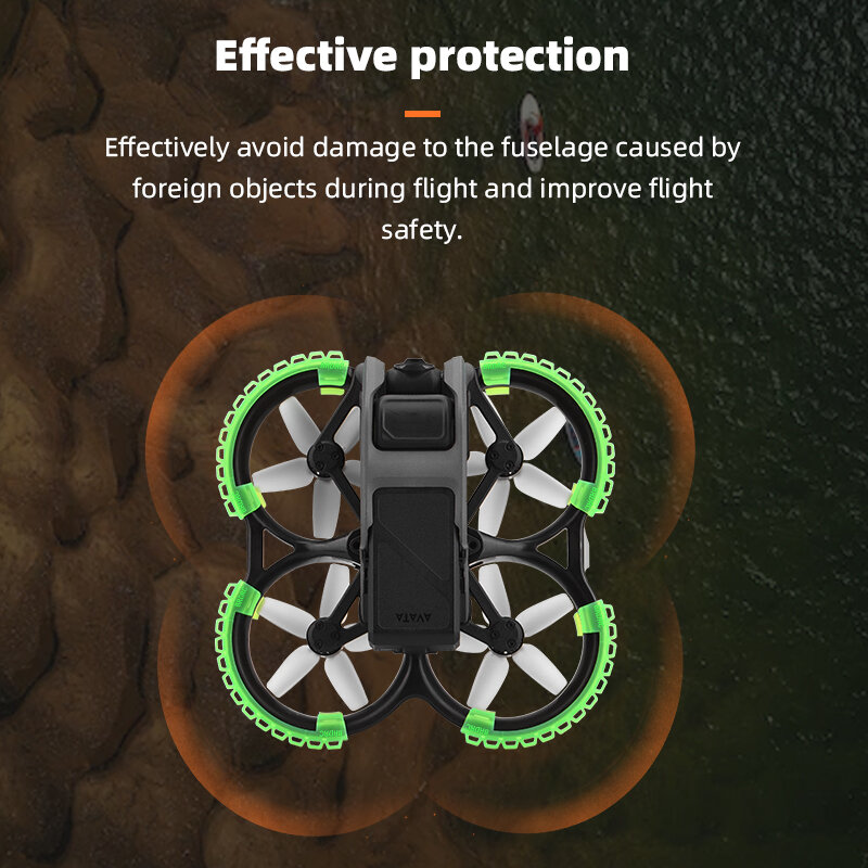 Protetor da hélice para dji avata pára-choques anéis liberação rápida anti-gota capa de proteção para dji avata drone acessórios