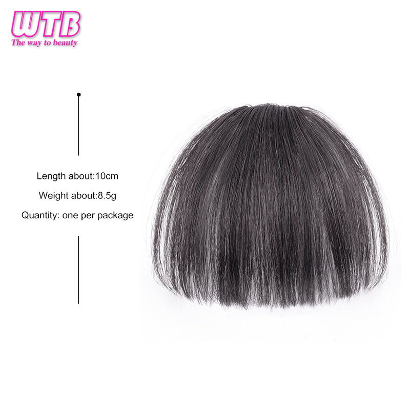 WTB-قطعة شعر مستعار اصطناعية للنساء ، شعر مستعار مزيف واقعي طبيعي ، مناسب للارتداء اليومي