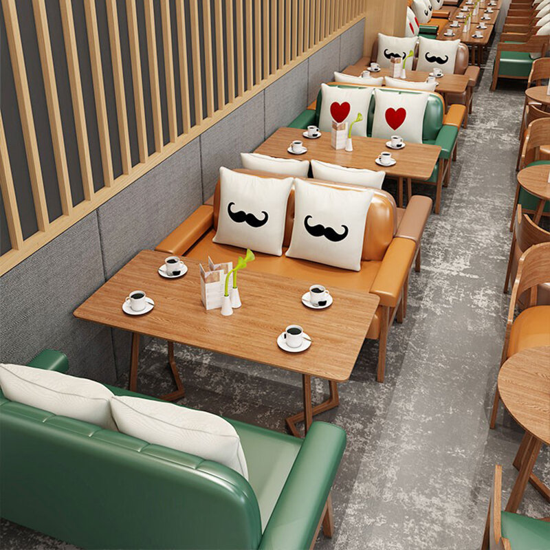 Meja kopi bulat mewah dengan aksen minimalis ruang tamu meja kopi kayu Modern di samping perabot Nordik