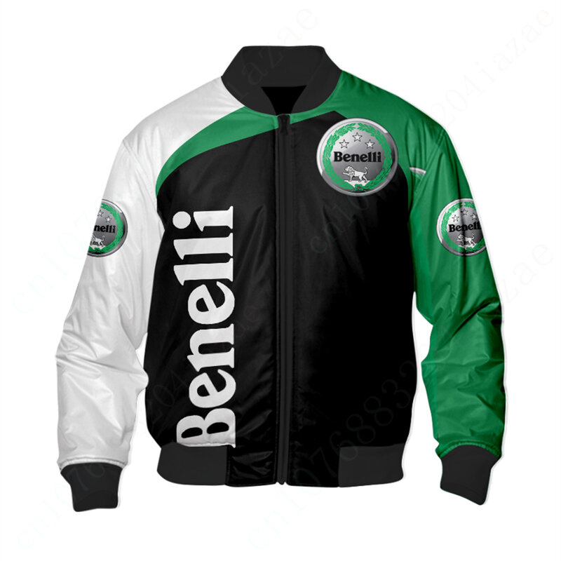 Benelli 남성 봄버 재킷, 하라주쿠 파카 재킷, 테크웨어 야구 유니폼, 두꺼운 코트 재킷, 3D 바람막이