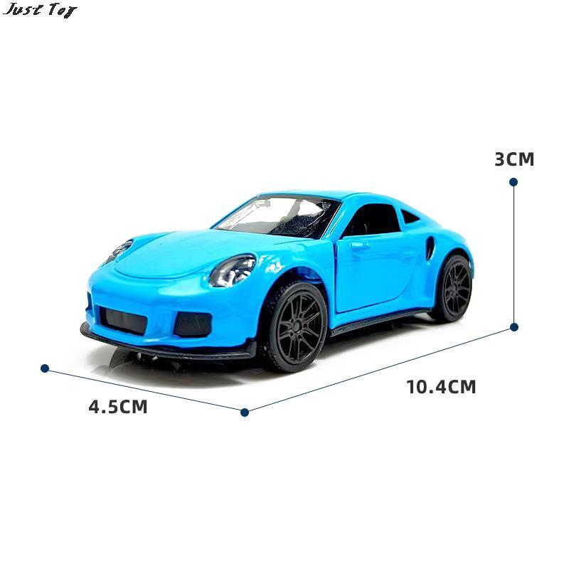 1PC Sports Car Ornament With To Open The Door Gift Car Toy 1:43 Diecast Alloy Car Model Metal Pull Back Simulation Props