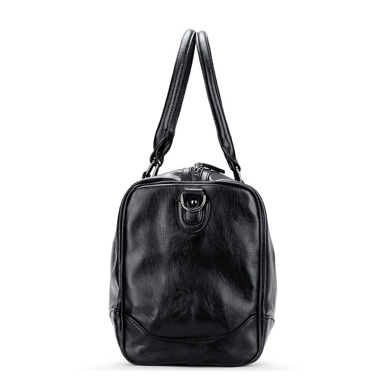 Новая вместительная Черная Мужская Дорожная сумка для выходных, вещевая сумка, женская сумка, мужская сумка через плечо для фитнеса и спортзала