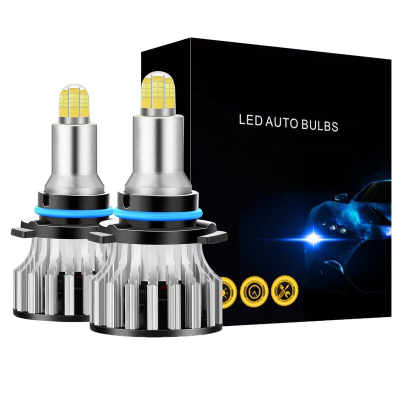 9006 자동차 LED 헤드라이트 전구, 24 CSP, 8 면, 360 도, 120W, 18000LM, 6500K 안개등 전구, 자동차 램프