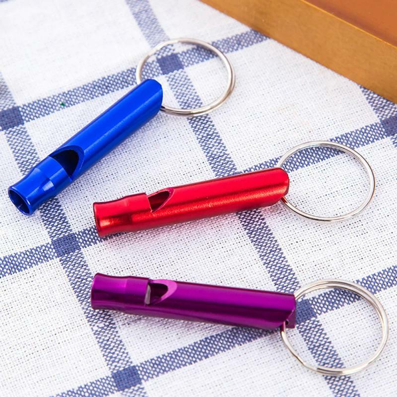 Multifunctional Aluminum Emergency Survival Whistle Portable Keychain Outdoor Tools Training Whistle Camping Hiking