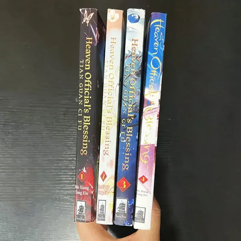 Tian Guan Ci Fu Novel Books English Version of Ancient Romance Novels1-4 Physical Books New Heaven Official's Blessing