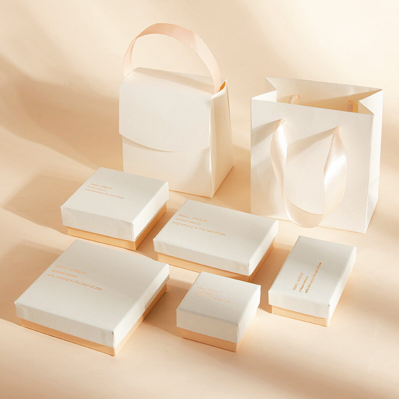 Heaven Earth-caja de embalaje para joyería, organizador de almacenamiento con tapa para pendientes, collar, pulsera, soporte de exhibición, regalos, novedad de 2023