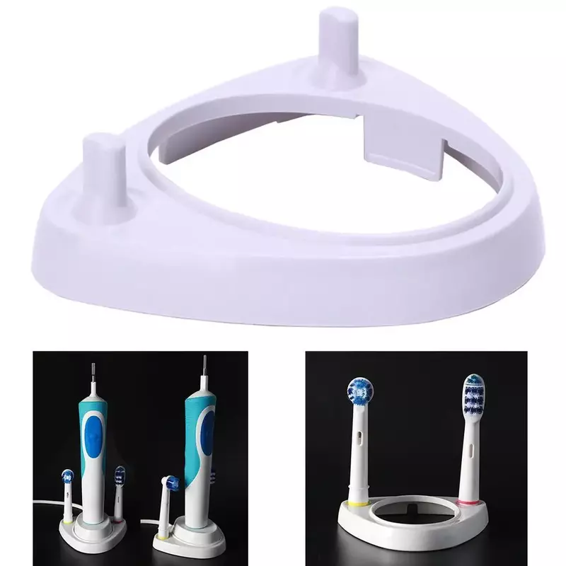 Cocok untuk sikat gigi elektrik Oral B putih tempat sikat gigi penggantian kepala bingkai untuk (3757 D12 D20 D16 D10 D36)