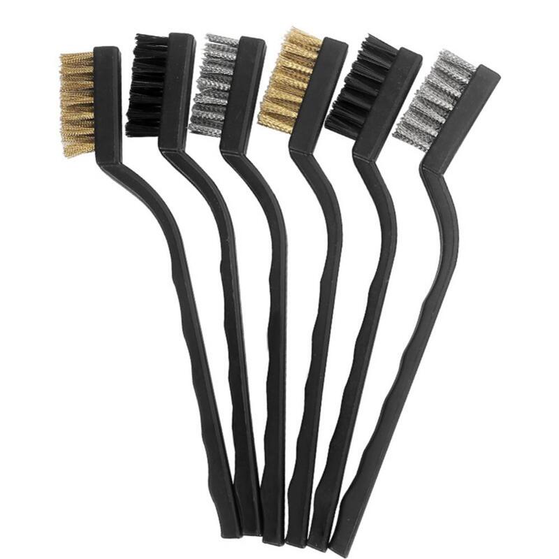Mini Remove Rust Brush Brass Cleaning Polishing Metal Cleaning Tools Home Tool Brass Wire Stainless Steel Wire Nylon Brush