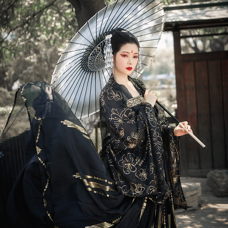 Traditional Chinese Hanfu Women's Ancient Hanfu Oriental Princess Dress Women's Elegant Tang Dynasty Dance Dress