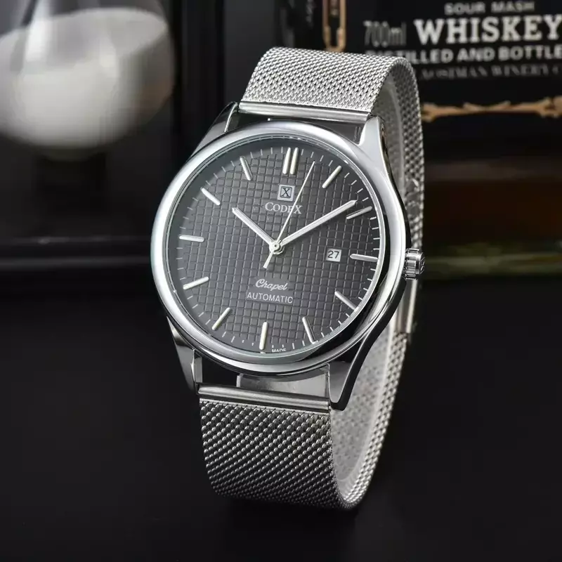 Codectop jam tangan untuk pria mewah gaya Top Time olahraga tanggal otomatis jam tangan bisnis Chronograph Quartz AAA jam laki-laki