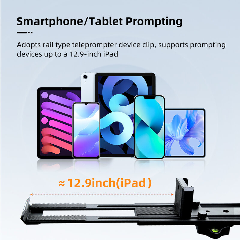 Bestview-Teleprompter T12S HD para tableta de 19 pulgadas, Control remoto para Smartphone, lente gran angular de 24mm