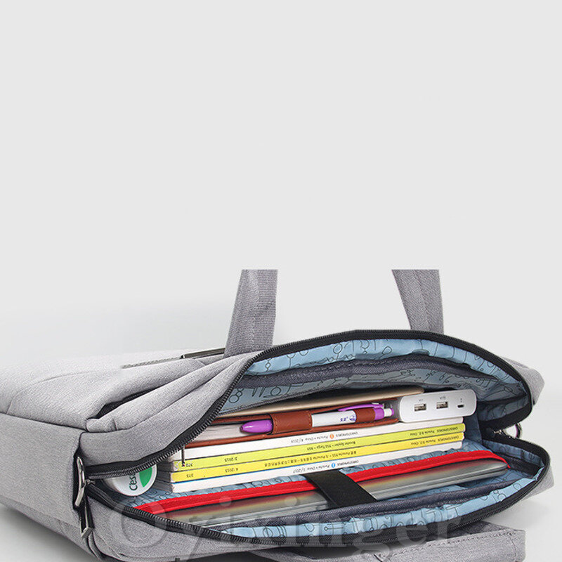 Новый мужской портфель OYIXINGER 2024, Вместительная деловая сумка из ткани Оксфорд, модная дорожная сумка через плечо для ноутбука 15 дюймов
