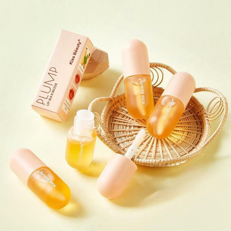 Mini Capsule Lip Gloss Lip Plumping Liquid Moisturizing Gloss Shiny Makeup Cosmetic Beauty B5k2